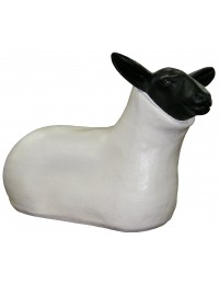 Schaf stilisiert liegend