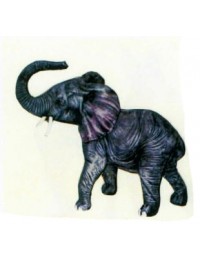 kleiner Elefant mit Rüssel oben