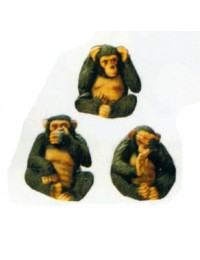 3 Affen Nichts sehen hören sprechen