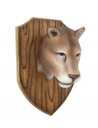 Löwenkopf auf Holz