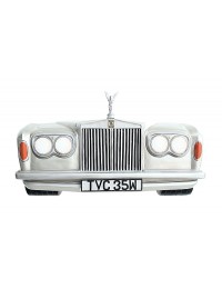 Wanddeko Rolls Royce Silber groß