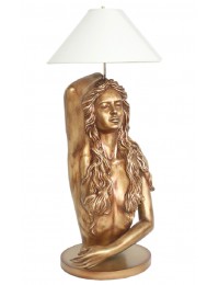 Meerjungfrau Lampe in Gold