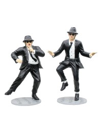 Blues Brothers in schwarzen Anzügen