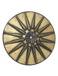 Antikes Mittelalterliches Schild Gold