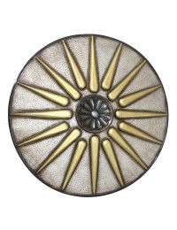 Antikes Mittelalterliches Schild Silber Gold