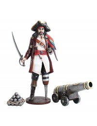 Captain Hook mit Papagei und Kanone