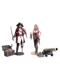 Captain Hook und Piratenfrau 