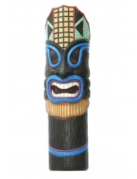 Blaue Tiki Maske für Wand
