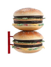 2 Burger für Wand