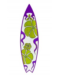 Surfboard Grün Lila Wanddeko