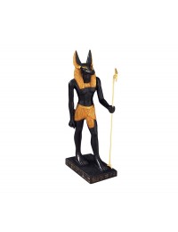 Anubis Statue Schwarz Gold