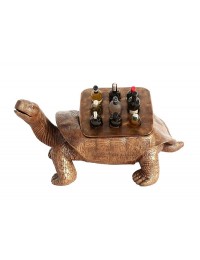 Schildkröte Gold Flaschenhalterung