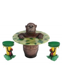 Orangutan Fasstisch und Bananenhocker