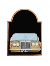 Angebotstafel mit Rolls Royce Gold