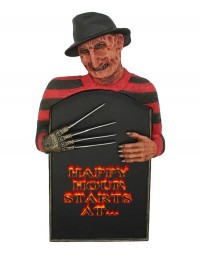 Monster Freddy Krüger Happy Hour Angebotstafel 