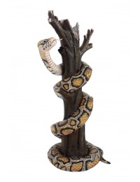 Schlange Python auf Baum 