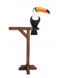 Tukan auf Holzständer
