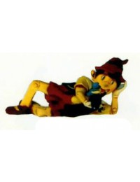 Pinocchio liegend mit Jiminy
