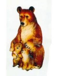 stehende Bärenfamilie klein