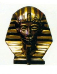 ägyptische Büste braun gold