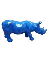 Polygonales Nashorn Blau