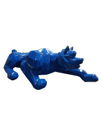 Polygonaler Panther Blau