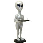 Alien mit Tablett