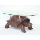 Schildkröte mit Glastischplatte
