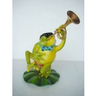 Frosch mit Trompete