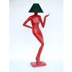 Moderne Lady Lampe Rot