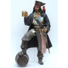 Pirat Captain Jack Sparrow mit Faß