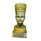 ägyptischer Frauenkopf als Büste bronze