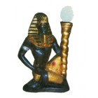 farbiger Ägypter mit Lampe