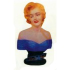 hübsche Marilyn Monroe im blauen Kleid als Büste