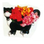 kleine süße Katze als Blumentopf