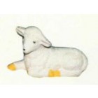 kleines liegendes Schaf weiß Variante 3