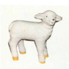 kleines stehendes Schaf weiß Variante 1