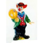 lustiger kleiner Clown mit Ballon
