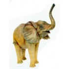 laufender Elefant klein Rüssel oben