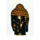 braun goldener Buddhakopf groß