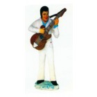 Elvis in weiß spielt Gitarre klein