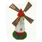 Windmühle rot weiß mittelgroß