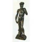 Männerfigur David in Bronzeoptik