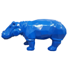 Polygonales Nilpferd Blau
