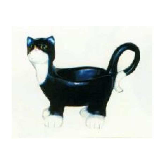 schwarz weiße Katze zum bepflanzen lebensgroß Bepflanzungsmöglichkeit