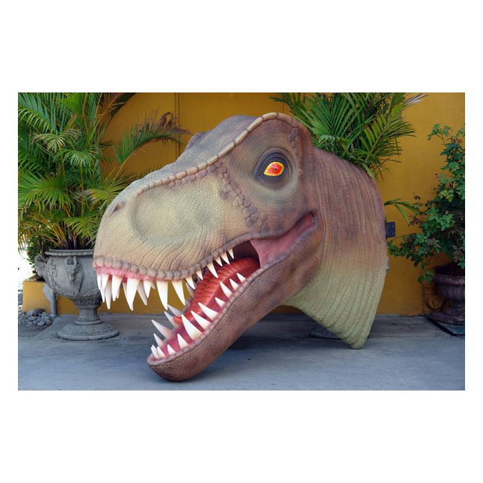 Saurier T-Rex Kopf XXL lebensgroß Deko- & Werbefigur