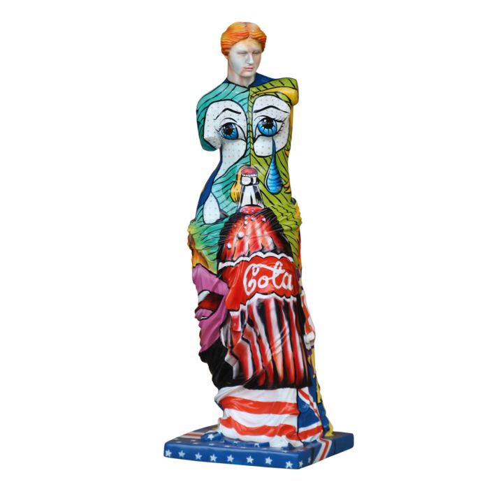 Venus künstlerisch bemalt im PopArt Style - griechische Göttin lebensgroß Deko- & Werbefigur