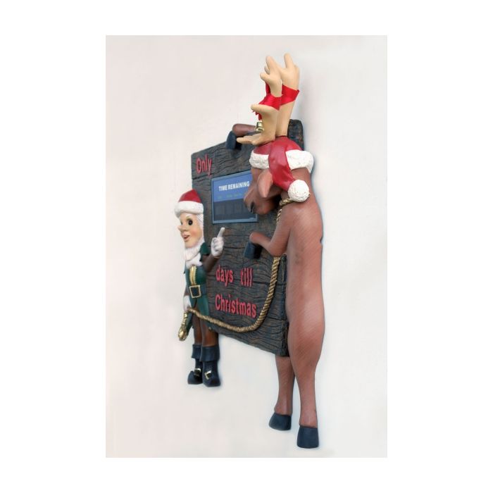 Lustiger Weihnachtsrelief mit Countdownfunktion verkleinert Uhr
