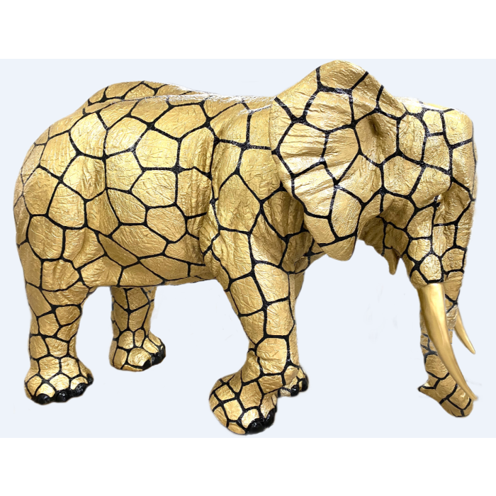Elefant Luxus in Goldoptik