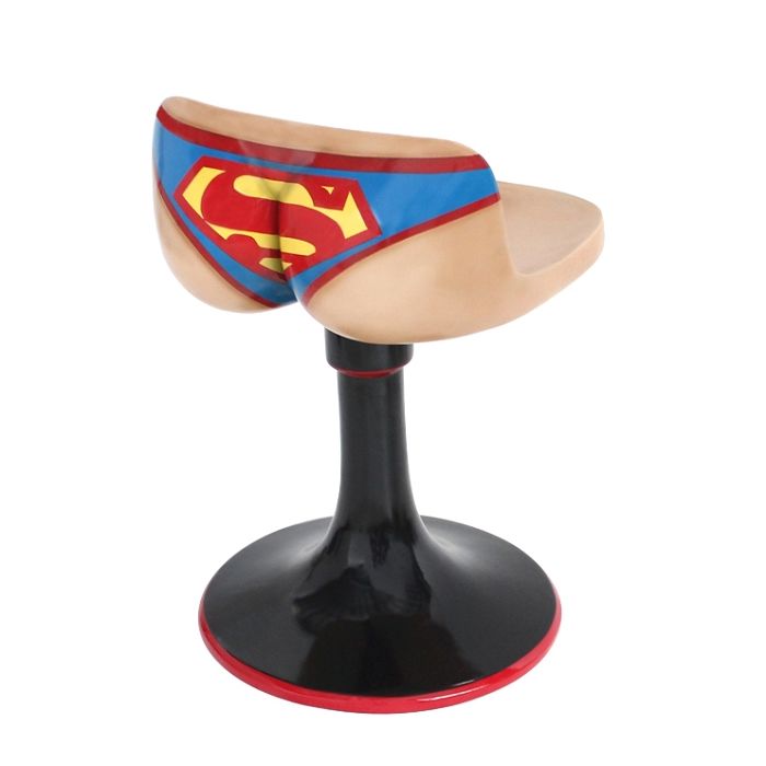 Stuhl Superman Unterwäsche lebensgroß Sitzmöglichkeit
